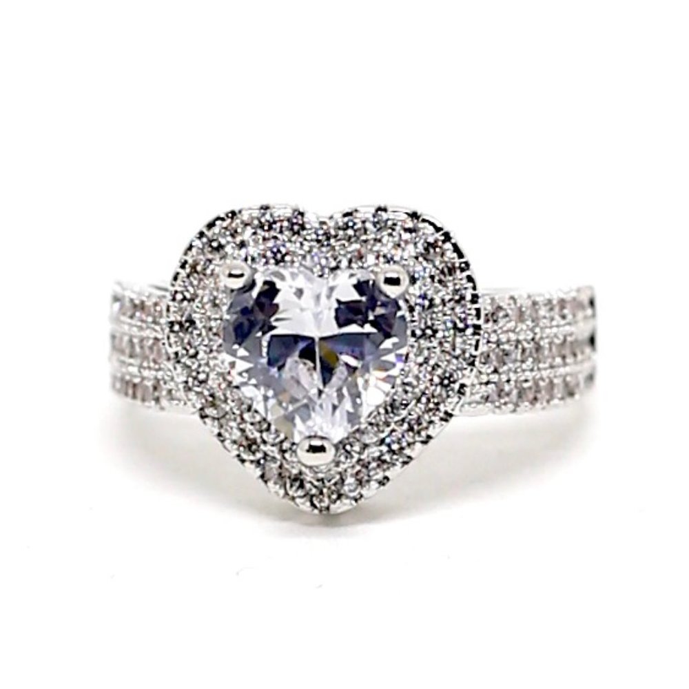 Jenna Jameson Silver Heart Ring - Picture 3 of 12